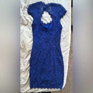 Jump Royal Blue Lace Mini Dress